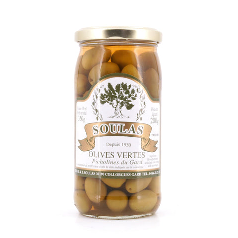 Beauharnais-CARLANT Olives vertes Soulas Picholines du Gard Grüne Oliven 350g Bild 1