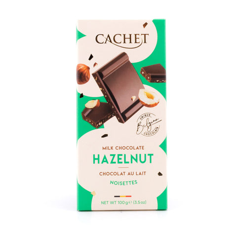 Cachet Milk Chocolate Hazelnut Vollmilchschokolade mit Haselnussstücke Bild 1