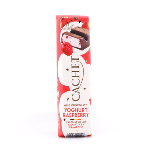 Cachet Milk Chocolate Yoghurt Raspberry Riegel Vollmilchschokolade gefüllt mit Yoghurt und Himbeere Bild 1