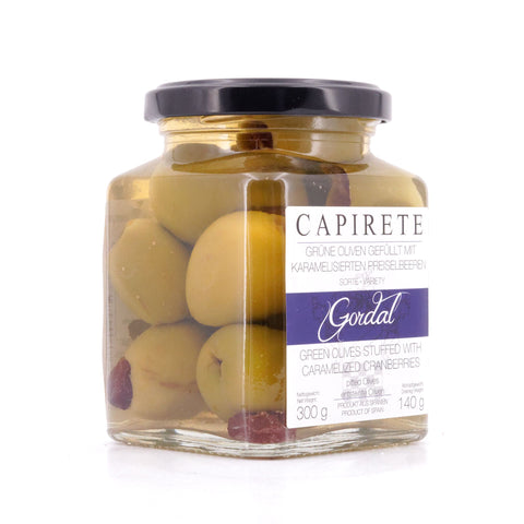 Capirete Gordal grüne Oliven mit karamellisierten Preiselbeeren 300g Bild 2