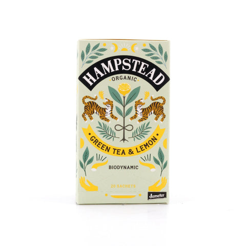 Hampstead Tea BIO Organic Green Tea & Lemmon 20 Teebeutel Bild 1