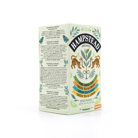 Hampstead Tea BIO Organic Green Tea Selection Green Tea -Pure, -Minze, -Ginger, -Lemon Bild 2