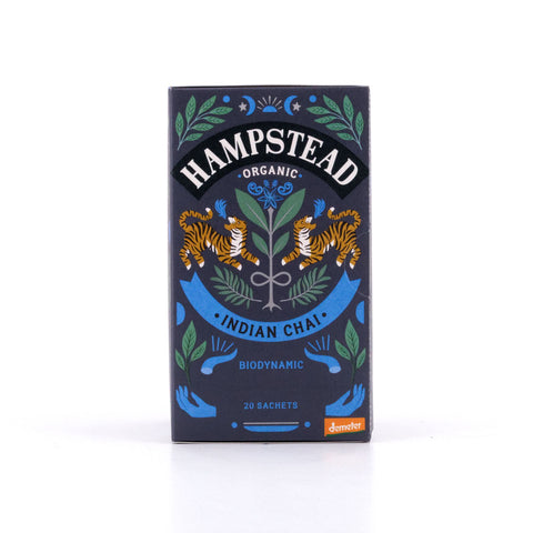 Hampstead Tea BIO Organic Indian Chai Black Tea 20 Teebeutel Gewürzter Schwarztee Bild 1