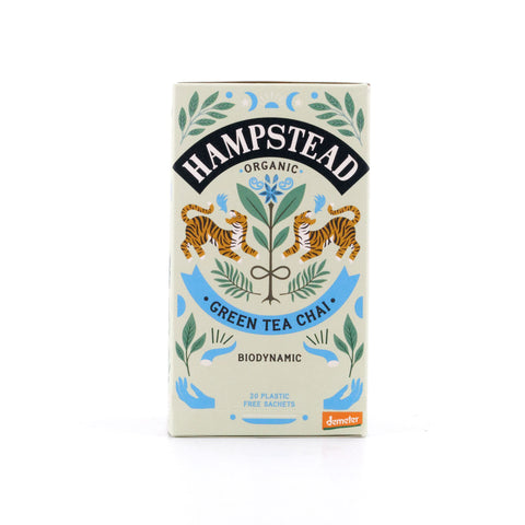 Hampstead Tea BIO Organic Life Chai Spiced Green Tea 20 Teebeutel Gewürzter Grüntee Bild 1