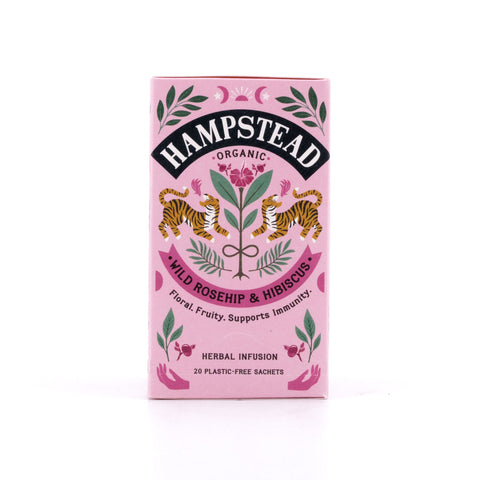 Hampstead Tea BIO Organic Rosehip Hibiscus 20 Teebeutel Bild 1