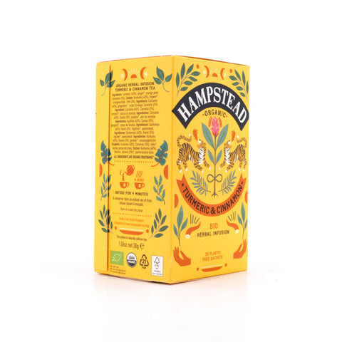 Hampstead Tea Turmeric & Cinnamon BIO 20 Teebeutel Bild 2