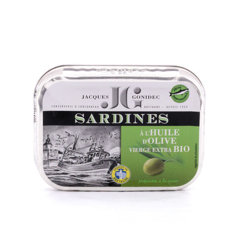 Jacques Gonidec Sardinen in Bio-Olivenöl 115g Bild 1