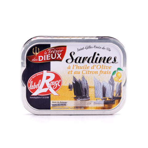 Le Trésor des Dieux Sardinen mit Zitrone in Olivenöl Label Rouge 115g Bild 1