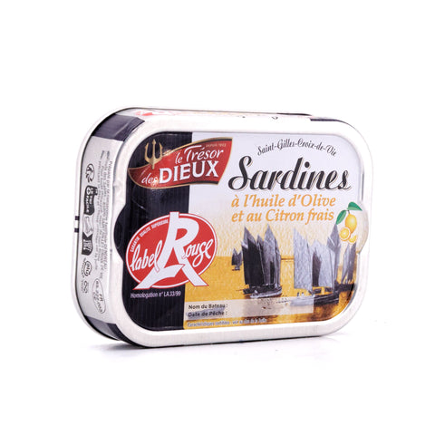 Le Trésor des Dieux Sardinen mit Zitrone in Olivenöl Label Rouge 115g Bild 2