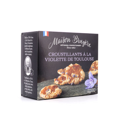 Maison Bruyere Croustillants À La Violette De Toulouse Knusprige Kekse mit kandierten Veilchen Bild 2