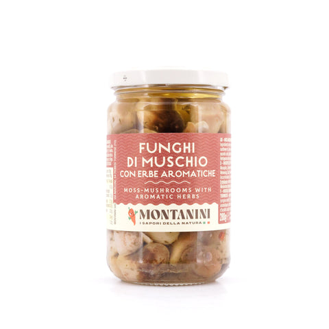 Montanini Funghi di muschio Moospilze mit Würzkräuter in Sonnenblumenöl Bild 1