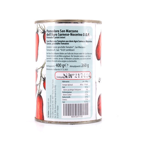 Agrigenus Pomodoro S. Marzano dell`Agro Sarnese-Nocerino D.O.P. ganze geschälte Tomaten im eigenen Saft 400g Bild 3
