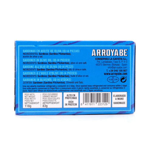 Arroyabe Sardinen in Olivenöl 118g Bild 3