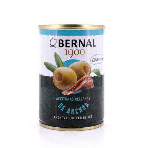 Bernal Grüne Oliven gefüllt mit Anchovispaste 292g Dose Bild 1