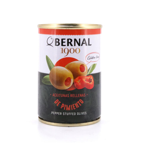 Bernal Grüne Oliven gefüllt mit Pfefferpaste 292g Dose Bild 1