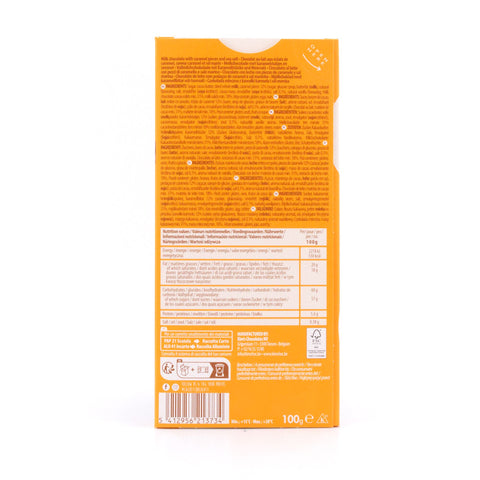 Cachet Milk Chocolate Caramel & Sea Salt Vollmilchschokolade mit Karamellstücke und Meersalz Bild 3