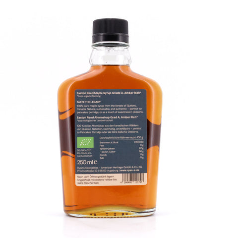 EASTON REED Maple Syrup Bio-Ahornsirup Amber Rich Taste Grade A Bild 3