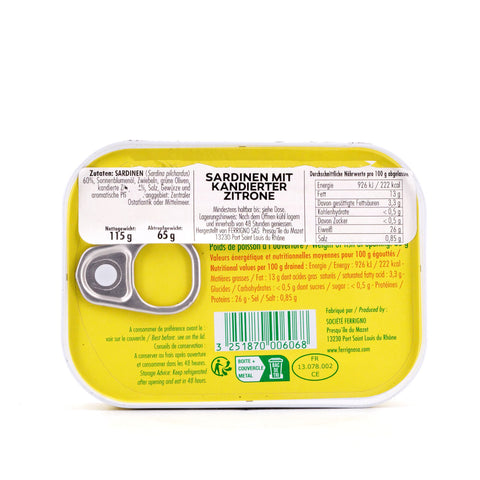 Ferrigno Sardinen mit kandierter Zitrone 115g Bild 3