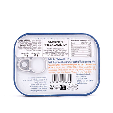 Ferrigno Sardinen Pissaladière 115g Bild 3
