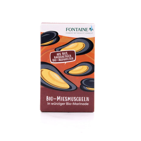Fontaine Bio-Miesmuscheln in würziger Bio-Marinade 120g Bild 1