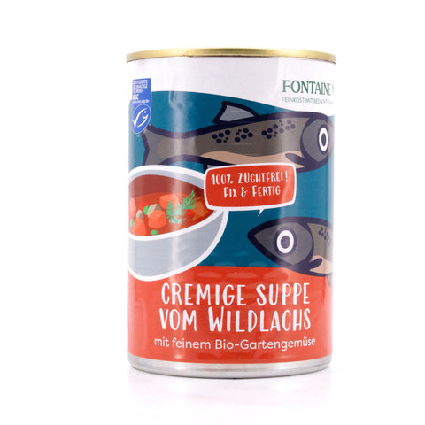 Fontaine Cremige Suppe vom Wildlachs mit Bio-Gartengemüse 410g Bild 1