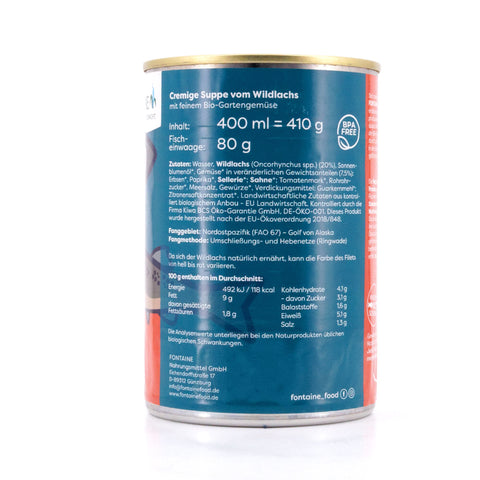 Fontaine Cremige Suppe vom Wildlachs mit Bio-Gartengemüse 410g Bild 3