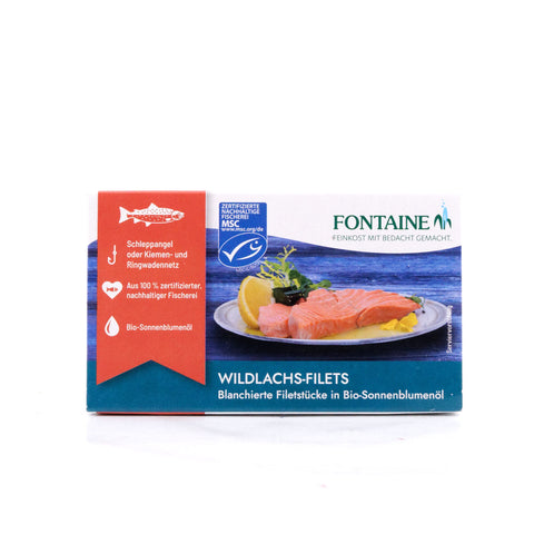 Fontaine Wildlachsfilet in BIO-Sonnenblumenöl 120g Bild 1