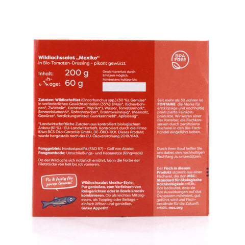 Fontaine Wildlachssalat Mexiko-Style 200g Bild 3