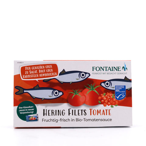 Fontaine Zartes Heringsfilet in BIO Tomatencreme 200g Bild 1