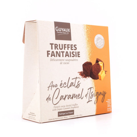 Guyaux Truffes Fantaisie mit Karamell-Stückchen Kakaokonfekt ohne Palmfett Bild 2