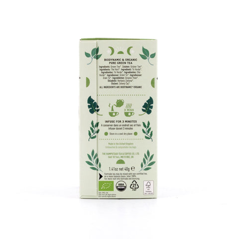 Hampstead Tea BIO Organic Green Tea Clean 20 Teebeutel Bild 4