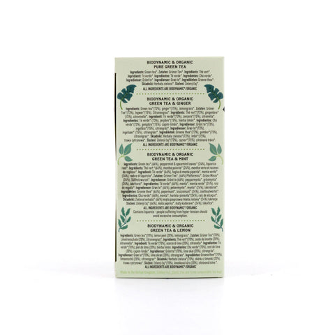 Hampstead Tea BIO Organic Green Tea Selection Green Tea -Pure, -Minze, -Ginger, -Lemon Bild 3