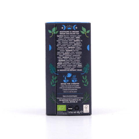Hampstead Tea BIO Organic Indian Chai Black Tea 20 Teebeutel Gewürzter Schwarztee Bild 4