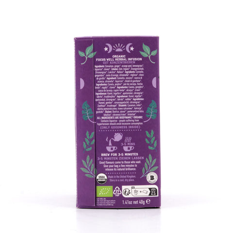 Hampstead Tea Focus Well 20 plastikfreie Teebeutel Bild 3