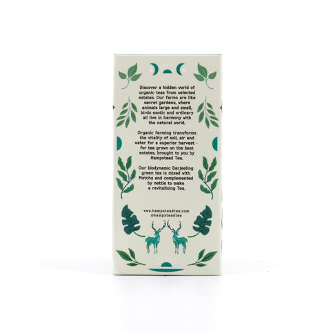 Hampstead Tea Matcha Green Tea & Nettle BIO 20 plastikfreie Teebeutel Bild 4