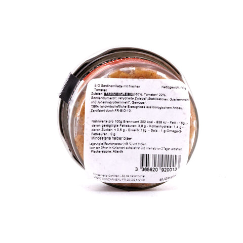 Jacques Gonidec Sardinenrillette mit frischen BIO-Tomaten Bild 3
