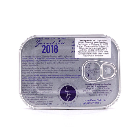 Le Trésor des Dieux Jahrgang Sardinen ´Grand Cru´ Jahrgang 2018 115g Bild 3
