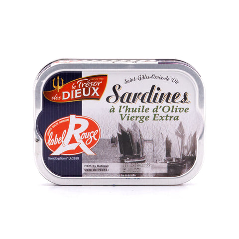 Le Trésor des Dieux Sardinen in Olivenöl Extra Label Rouge 115g Bild 1