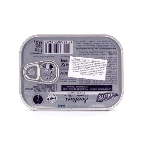 Le Trésor des Dieux Sardinen in Olivenöl Extra Label Rouge 115g Bild 3