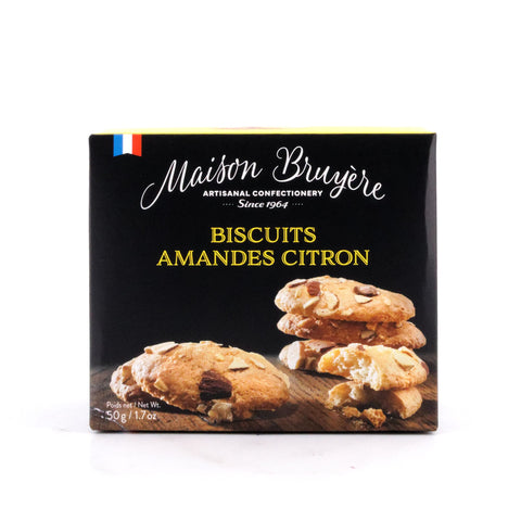Maison Bruyère Biscuits Amandes Citron Knusprige Mandelkekse mit Zitrone Bild 1