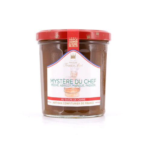 Maison Francis Miot Mystère du Chef Fruchtaufstrich aus Pfirsich, Aprikos; Mango & Passionsfrucht Bild 1