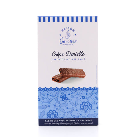 Maison Gavottes Crêpe Dentelle Chocolat Au Lait Knusper-Plätzchen mit Milchschokolade Bild 1