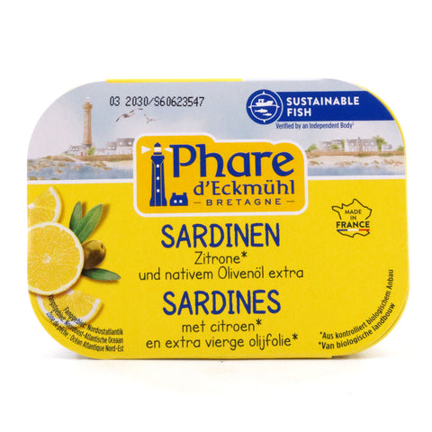 Phare d'Eckmühl Sardinen Zitrone und nativem Olivenöl extra 135g Bild 1