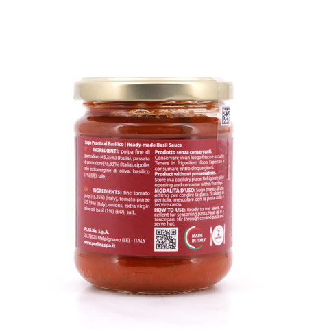 Pralina Sugo al Basilico Tomatensauce mit Basilikum 180g Glas Bild 2