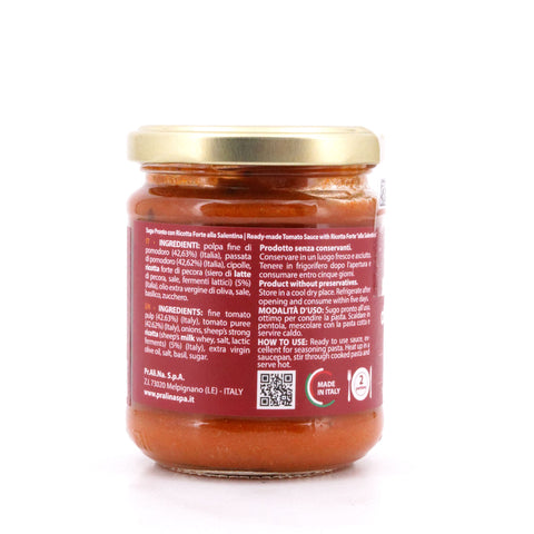 Pralina Sugo con Ricotta Forte alla Salentina 180g Glas Bild 2
