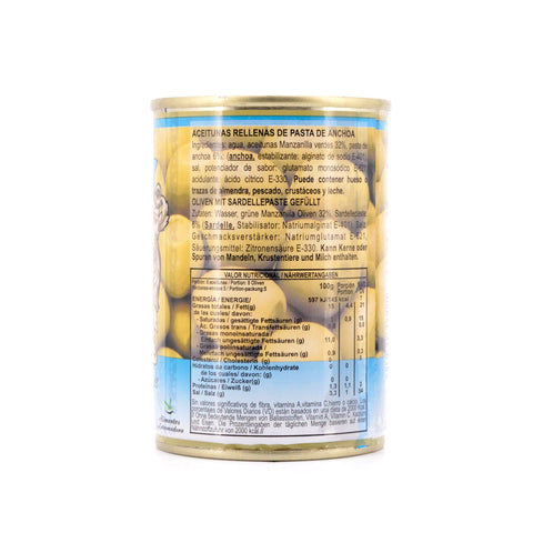 Rio Ana Aceitunas Rellenas de Anchoa Grüne Oliven gefüllt mit Sardellenpaste 292g Bild 3