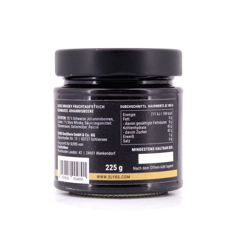 Slyrs Fruchtaufstrich Schwarze Johannisbeere mit Whisky Bild 2