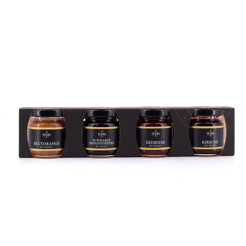 Slyrs Fruchtaufstrich-Set mit Alkohol 4 Sorten × 50 g Bild 1