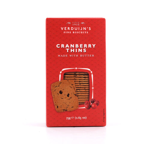 Verduijn's Cranberry Thins Buttergebäck mit Preiselbeeren Bild 1