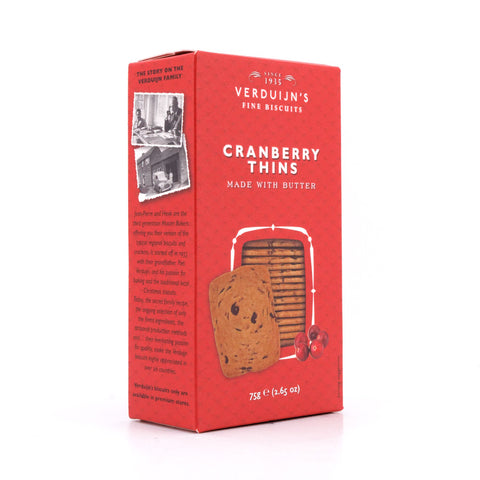 Verduijn's Cranberry Thins Buttergebäck mit Preiselbeeren Bild 2